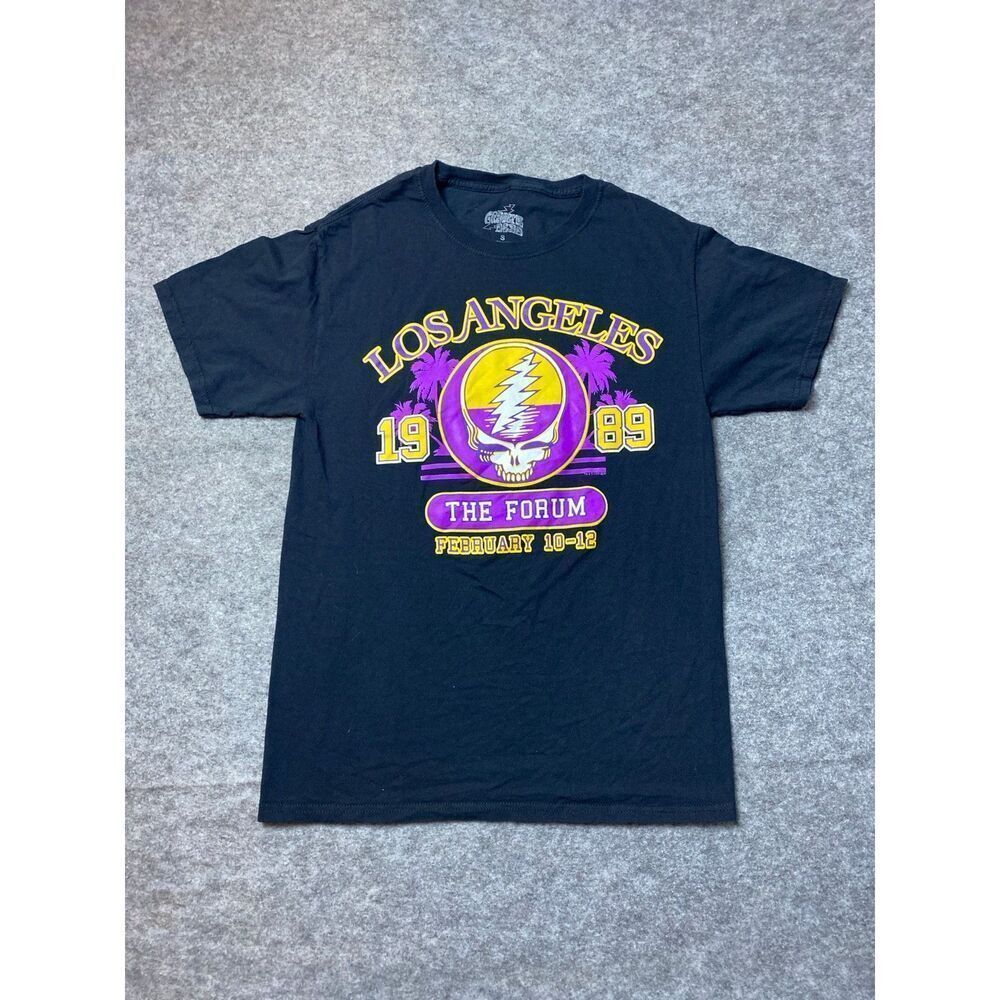 Grateful Dead Shirt Mens Small Black Los Angeles The Forum Retro Lakers